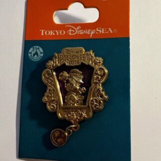TDS Mickey Mouse Halloween 2014 Dangle Badge Disney Pin (B)