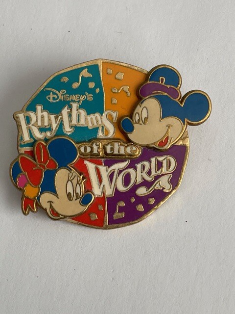 TDS Tokyo Disney’s Rhythms Of The World Mickey Minnie Orange Blue Disney Pin A2