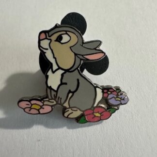 Thumper on Flowers (From 2 Pin Set) Thumper Only 2001 Disney Pin C0