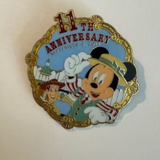 Tokyo Disney Sea 11th Anniversary Pins Mickey Woody Disney Pin E4