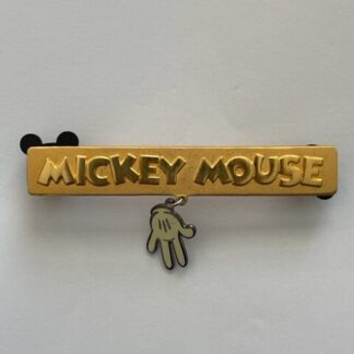 Vintage 2002 Disney Catalog Pin Character Title Dangle Mickey Glove Hand (C4)