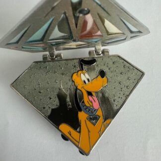 WDI - DLR 60th Diamond Celebration - Pluto Hinged LE 300 Disney Pin (A4)