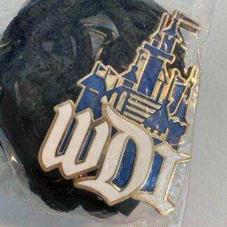 WDI Disneyland Castle Gold LE 300 Disney Lanyard  (B)