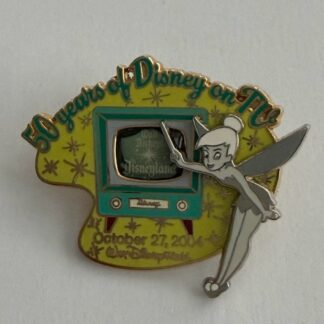 WDW 50TH ANNIVERSARY OF DISNEY ON TV TINKER BELL  2002 Disney Pin H0