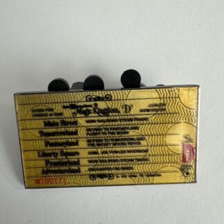 WDW Booster Walt Disney World 40th Anniversary Ticket Book D 2011 Disney Pin F2
