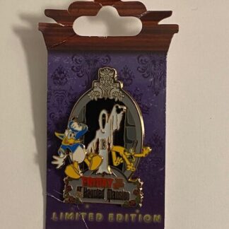 WDW Friday The 13th At Haunted Mansion Donald And Pluto LE Disney Pin (B)