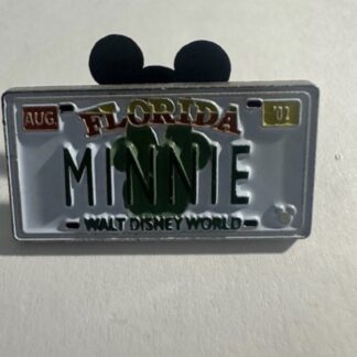 WDW Hidden Mickey Collection License Plate Minnie Disney Pin (E9)