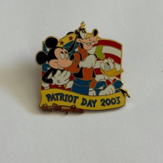 WDW - Mickey, Donald & Goofy - American Flag - Patriot Day 2003 Disney Pin H0
