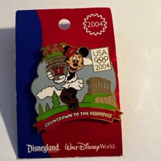 WDW Minnie Mouse Countdown To The Games 2 Days Flowers Disney Pin (B)