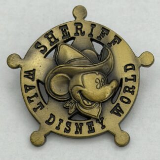 WDW - Sheriff Mickey Brass Star 2005 Disney Pin G8