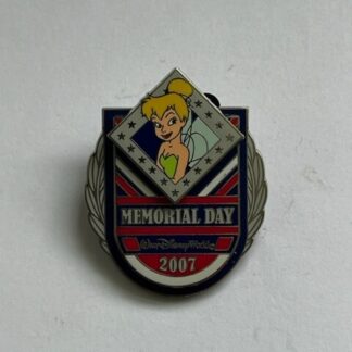Walt Disney Pin WDW Memorial Day 2007 Tinker Bell 3D pin-on-pin-on-pin (C4)