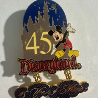 2000 Disneyland 45 Years of Magic Mickey Tinker Bell Dangle Pin Disney (D6)