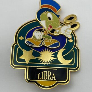2002 Walt Disney World Signs of the Zodiac Libra October Jiminy Cricket Pin E8