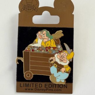 2007 Disney Seven Dwarfs Jeweled Mine Cart Pin Snow White Disney Pin B