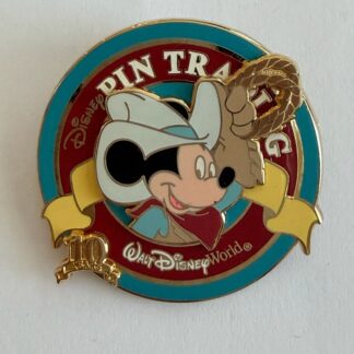 2010 Pin Trading Nights 10th Anniversary Cowboy Mickey Disney Pin A6
