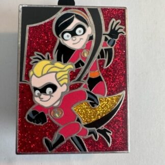 2013 Pixar Mystery Puzzle The Incredibles Dash and Violet Disney Pin (C8)