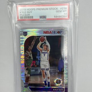 2019-20 NBA Hoops Premium Stock Box Set Pulsar Prizm Kyle Guy PSA 10 GEM MT