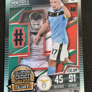 2020-21 Topps Match Attax 101 Collectors' Choice Awards Ciro Immobile #195