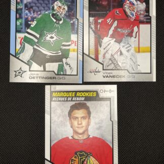 2020-21 UD Series 2 O-Pee-Chee Marquee Rookies LOT Regula Oettinger Vanecek Blue