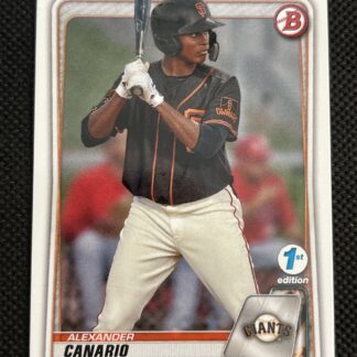 2020 Bowman Draft 1st Edition Alexander Canario #BD-123 Giants