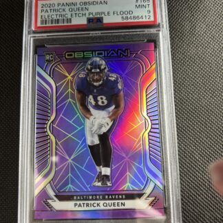 2020 Obsidian Electric Etch Purple Flood /16 Patrick Queen Rookie RC PSA 9 MINT