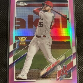 2021 Topps Chrome - Jared Walsh - Pink Refractor #199 Angels All Star Rookie