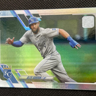 2021 Topps Series 1 ALEX GORDON Silver Rainbow Foil Parallel #316 K.C. Royals