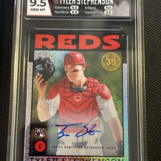 2021 Topps Silver Pack Tyler Stephenson Refractor Auto /199 HGA 9.5 Gem Mint