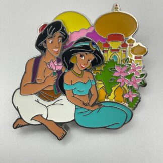 2024 Disney Parks Aladdin & Jasmine Flowers Agrabah OE Pin G2
