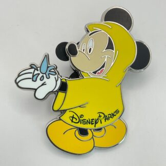 2024 Disney Parks Mickey Mouse In Rain Poncho Rainy Day Pin F7