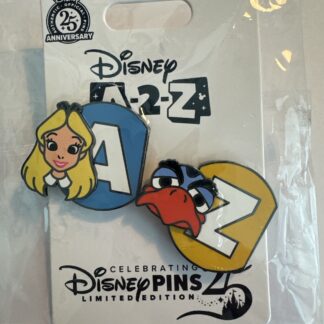 2025 Disney 25 Years Pin Trading Event A-2-Z Pin Alice Zazu LE 1275