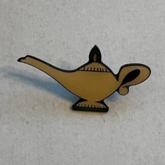 Aladdin Genie Lamp No Back Stamp Gold Black Disney Pin (C1)