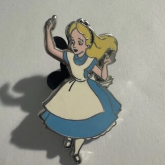 Alice From Alice In Wonderland Running With Arms In The Air Set  Disney Pin E9
