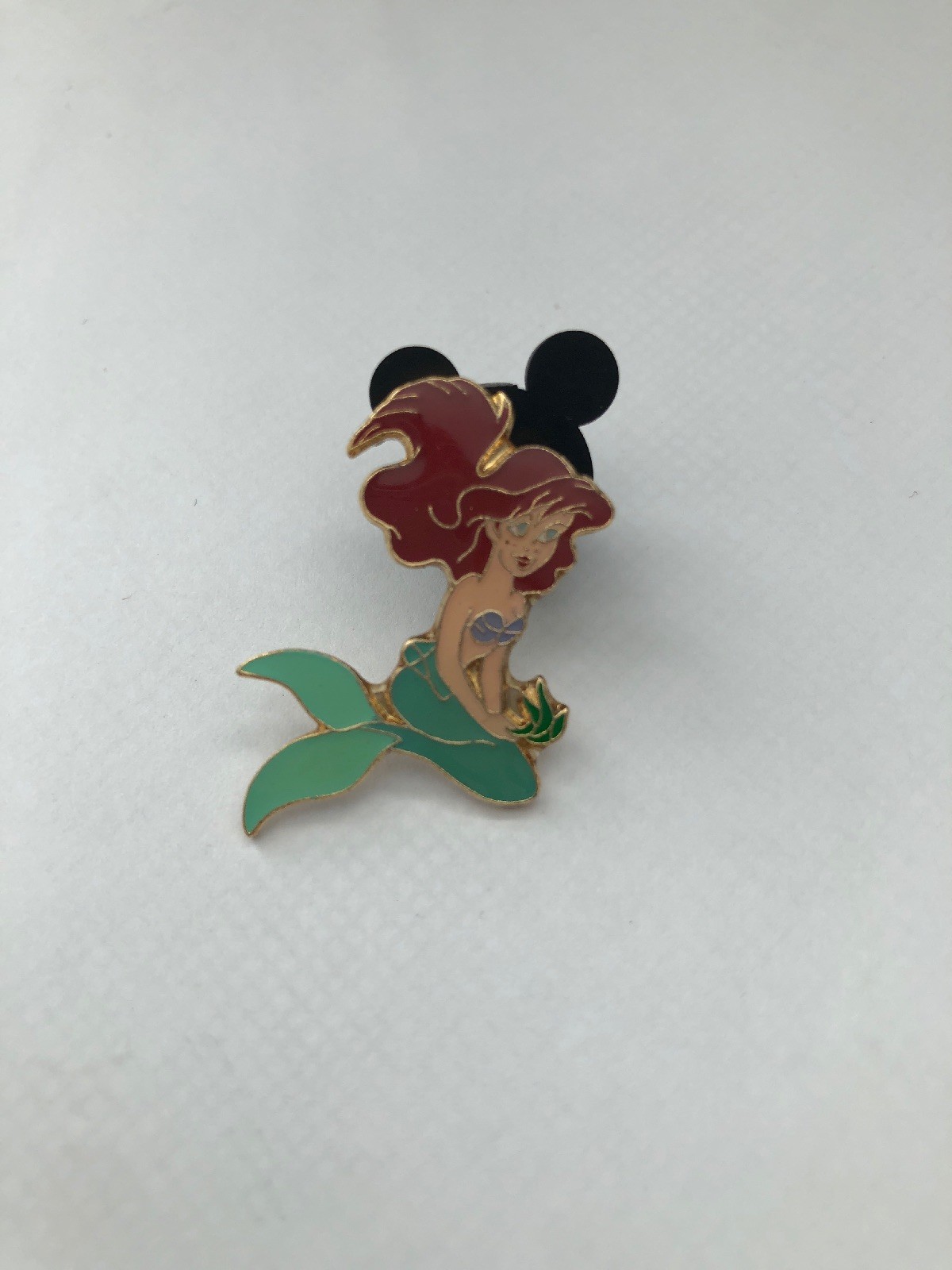 Ariel Sitting with Flower The Little Mermaid Arthus Bertrand Euro Disney Pin