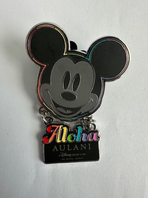 Aulani - Mickey - Aloha - Rainbow Dangle 2022 Disney Pin B9