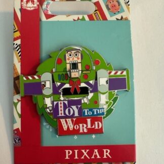 Buzz Lightyear Toy To The World Story Pixar Holiday Nutcracker Disney Pin (B)
