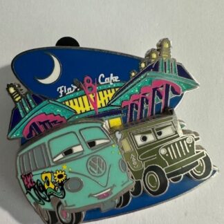 Cars Fillmore Bus Sarge Jeep Flos V8 Cafe Annual Passholder LE Disney Pin LE F2