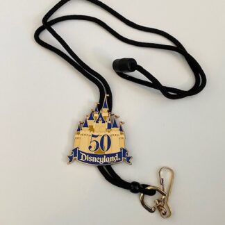 Cast 50th Anniversary DLR Sleeping Beauty Castle Bolo Lanyard LE B