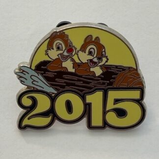 Chip and n Dale 2015 Splash Mountain Log Mystery Disney Pin (C1)