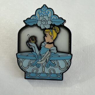 Cinderella & Gus Stained Glass Loungefly Pin Slipper Shoe E4