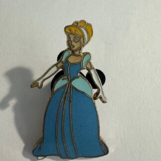 Cinderella standing in blue gown dress Disney Pin 1610 Year 2000 (E1)