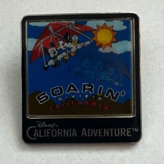 DCA Soarin Over California Lenticular Mickey Donald Goofy Disney Pin (A2)