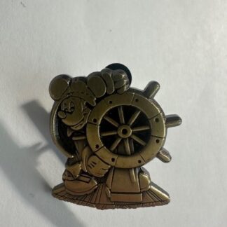 DCL - Helmsman Mickey - Bronze - Ship Wheel Disney Pin (A0)