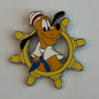 DCL - Pluto - Characters in Ship Wheel - Lanyard Starter Set 2025 Disney Pin H5