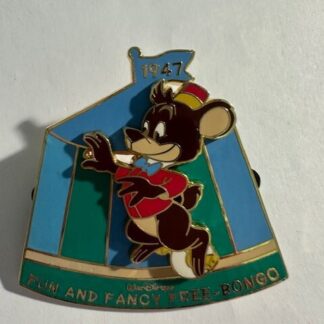 DISNEY Japan HISTORY of ART Trading Pin FUN AND FANCY FREE BONGO Tent Slider E6