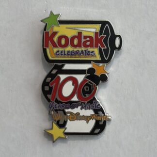 DISNEY WDW KODAK CELEBRATES 100 YEARS OF MAGIC MICKEY EARS FILM ROLL PIN G9