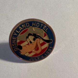 DISNEYLAND HOTEL JULY 4 1991 GOOFY COLLECTIBLE ENAMEL PIN (C8)