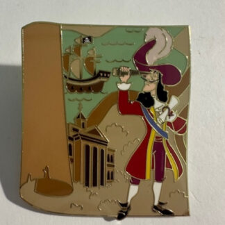 DL Captain Hook In Orleans Square Pin Adventure Puzzle Mystery Disney Pin (B4)
