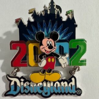 DL - Mickey - Disneyland 2002 - Dangle Disney Pin C2