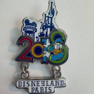 DLP Donald Duck Castle Icon Dangle  2018 Disney Pin (D8)